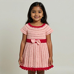 Woolen Crochet Baby Frock