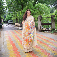 Hand Painted Saree for women