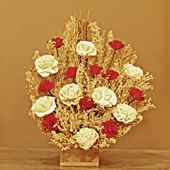 DRIED FLOWERS AND LEAFS BOUQUETS