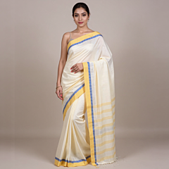 Bengal GI tagged Traditional Cotton Santipuri Saree