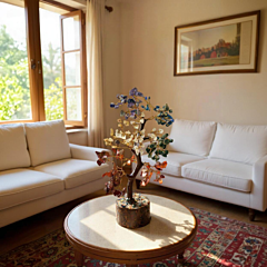 Seven Chakra Gemstone Tree 15 x 8 x 15 inch