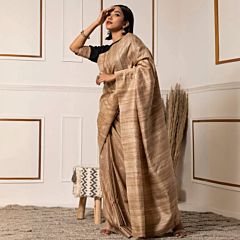 Pure Tussar Silk Saree – Premium Quality with Matching Blouse Piece | Handwoven Elegance