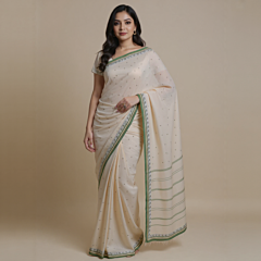 Exclusive Bengal Handloom Sarees | Cream