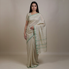 Exclusive Bengal Handloom Saree | Khaki