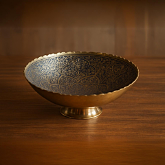 Handcrafted Decorative Brass Fruit Bowl 