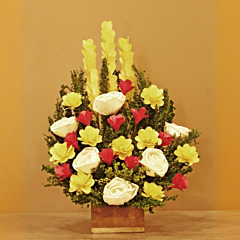 Dried Flowers and Leaves Bouquet