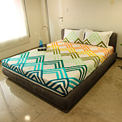 Applique Bedsheet with Pillow Covers | 152.5 x 203 cm