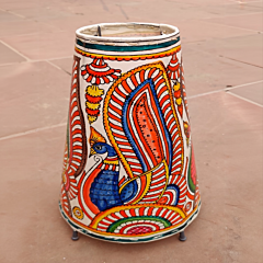 Hand-Painted Leather Puppet Craft Lamp