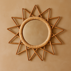Cane Star Mirror Frame 