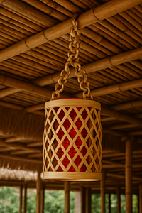 BAMBOO HANGING LAMP SHADE