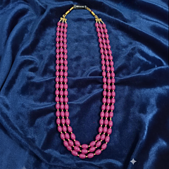 Handmade Beaded Pink Necklace