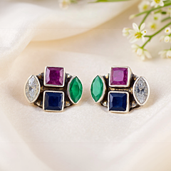 Gemstone Earrings Set