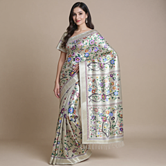 All Over Brocade Paithani Silk Saree | 243 x 48 Inches