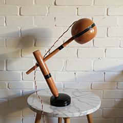 Wooden Study Table Lamp
