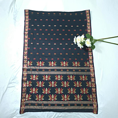 Bengal exclusive Handloom sarees-Navy Blue