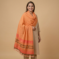 Peach Fine Cotton Stole