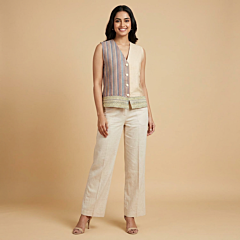 Multicoloured Smocking Vest
