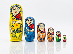 Wooden Doll Pack of 6