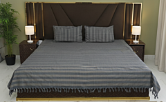 Dhaga Vishwas Ka Handloom Double Bedsheet with Pillow Covers