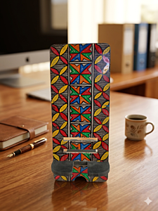 Hand-Painted Petal Design Mobile Stand
