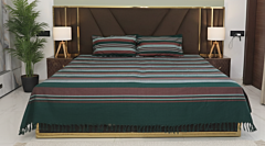 Dhaga Vishwas ka Handloom Double Bed Sheet With Pillow Cover