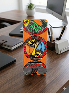 Double Fish Mandala Mobile Stand