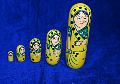 Wooden Doll Set 