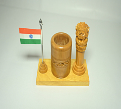 Wooden Pen Stand