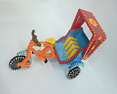 Wooden Rickshaw
