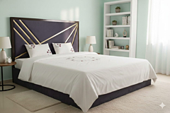 Handmade Floral Embroidered Bedsheet Set 