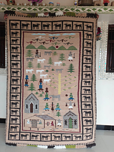 Gujarati Kharad Cotton Wool Rugs