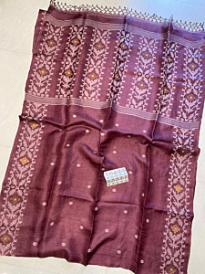 Pure tussar saree with blouse piece 