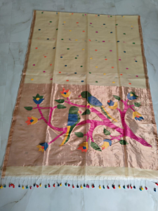 Moslin saree with blouse piece 
