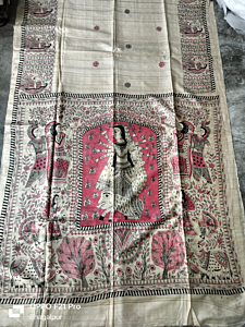 Pure Tussar Silk Handmade saree