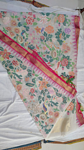 Ponduru Jamdhani All Over Saree