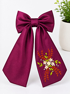 Hand Embroidered Bohochic Hairbows