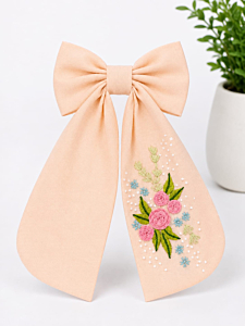 Hand Embroidered Bohochic Hairbows