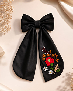 Hand Embroidered Hairbows