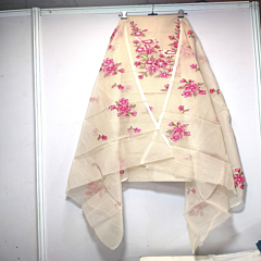 Handmade Kota Doria Embroidery Crochet Suit Kurta & Dupatta Unstitched