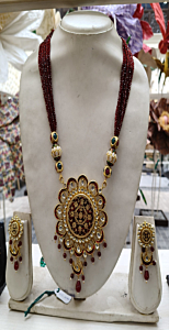 Handcrafted Thewa Art Necklace Set