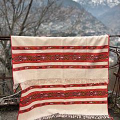 White Kullu Shawl