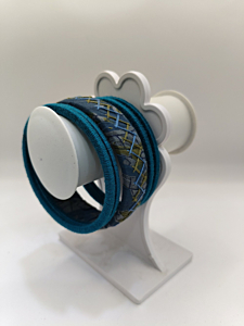 Handmade Traditional Thread Bangles | Teal Blue