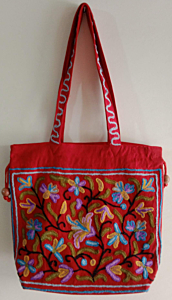 Hand-Embroidered Tote Bag | 40x37 cm