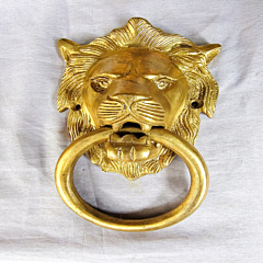 Handcrafted Brass Lion Door Knocker