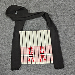 Handmade Nagaland Design Bag I Black and off white