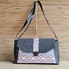 Handcrafted Bohemian Side Bag I Black