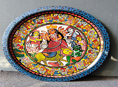 Hand-Painted Decorative Plate I Multicolour