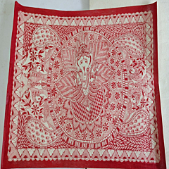 Handcrafted Madhubani Painting  Unframed I H-22 * W- 30 inches 