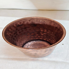 Hand-Hammered Copper Glass I Copper