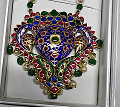 Meenakari pendent 